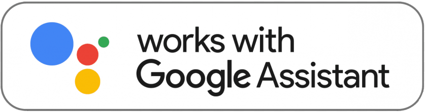 Works with google assistant logo with white background