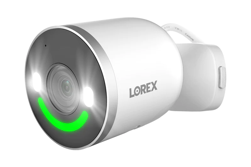 Lorex digital camera in white color and green lights