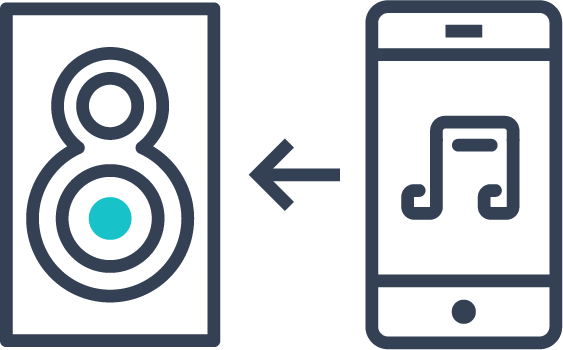music phone control icon Two mobile phone icons with no background